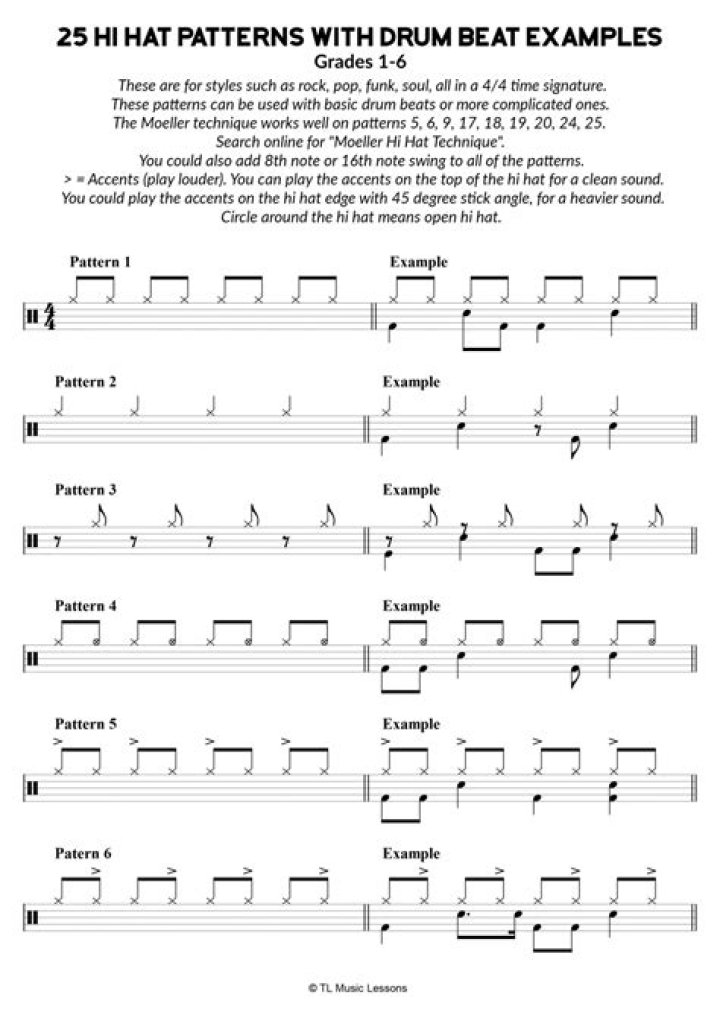 High hat bass drum lyrics